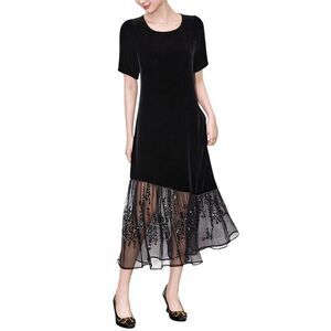 Monique Lagarde Womens Silk Midi Dress